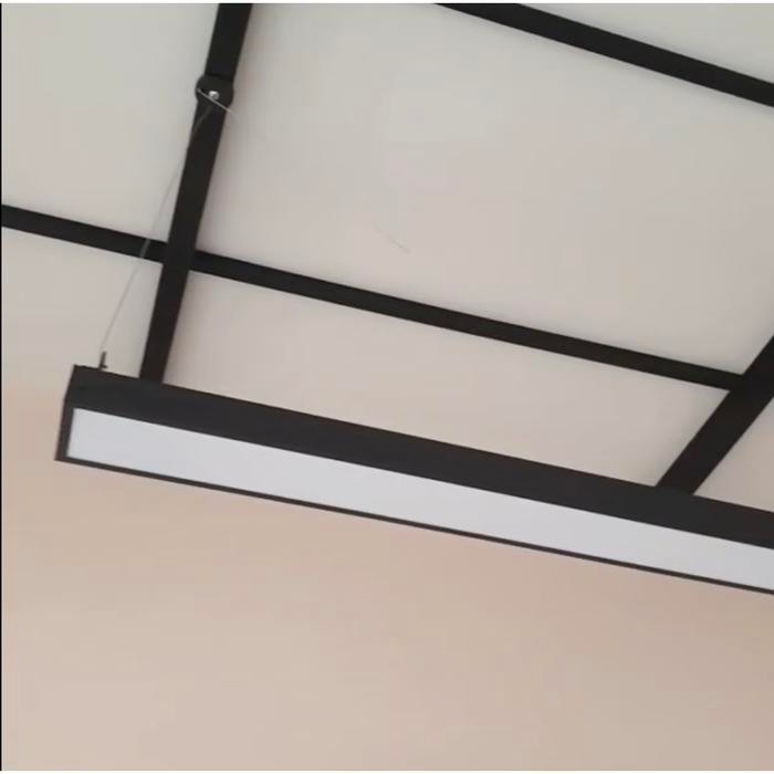 36W 120 cm - Lampu Gantung LED Persegi Panjang Kotak Lampu Kantor Plafon LED Downlight Lampu Kerja