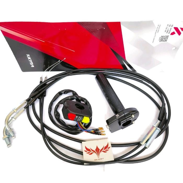 Gas Spontan KTC KYTACO 2 Kabel 190cm + Saklar Kanan PNP Universal Motor NMAX, PCX, ADV, AEROX, LEXI,