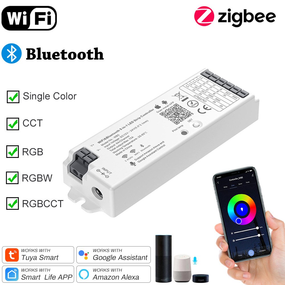 LED Controller Zigbee Wifi Tuya Smart LED Dimmer RGB RGBW CCT Dimmer