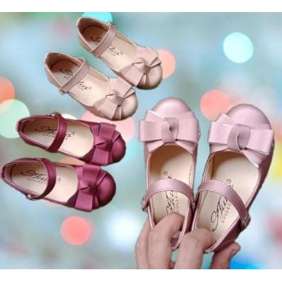 SS Sepatu Pesta Anak Perempuan Pita Triple