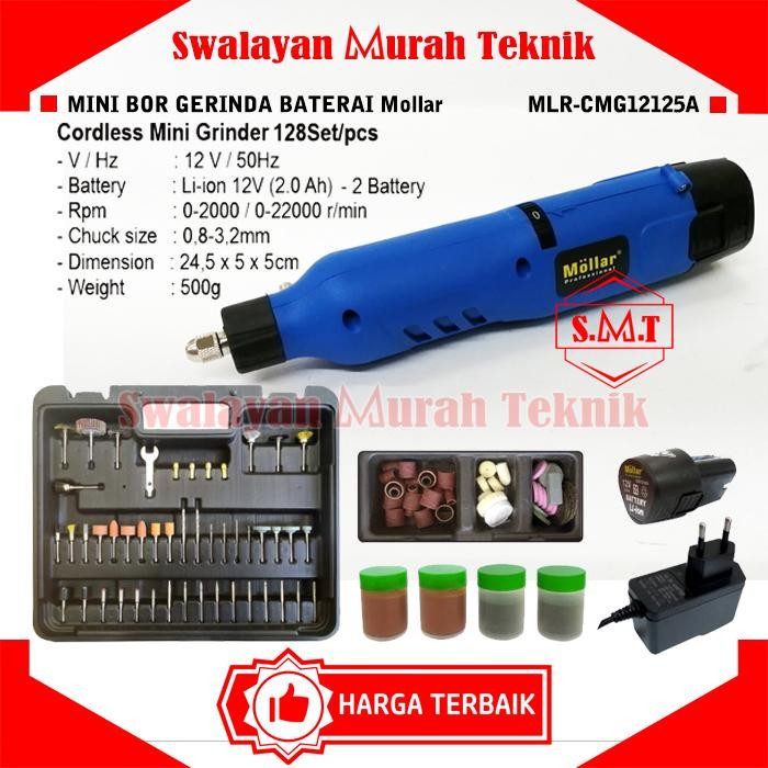 Mini Bor Gerinda Baterai Mollar Cmg12125A Die Grinder Tuner Cordless