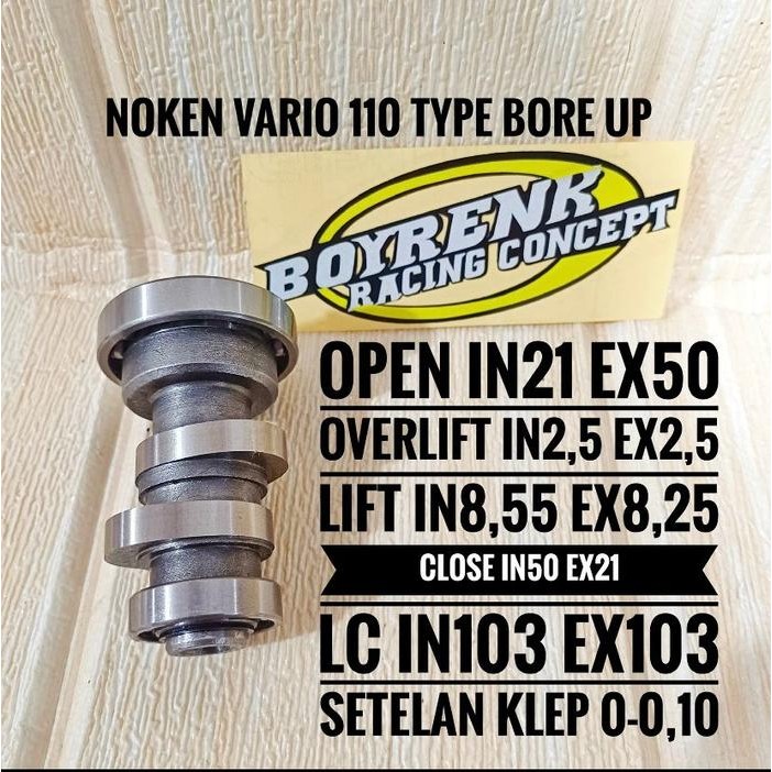 NOKEN AS RACING VARIO 110 / KARBU CAM - BOYRENK RACING