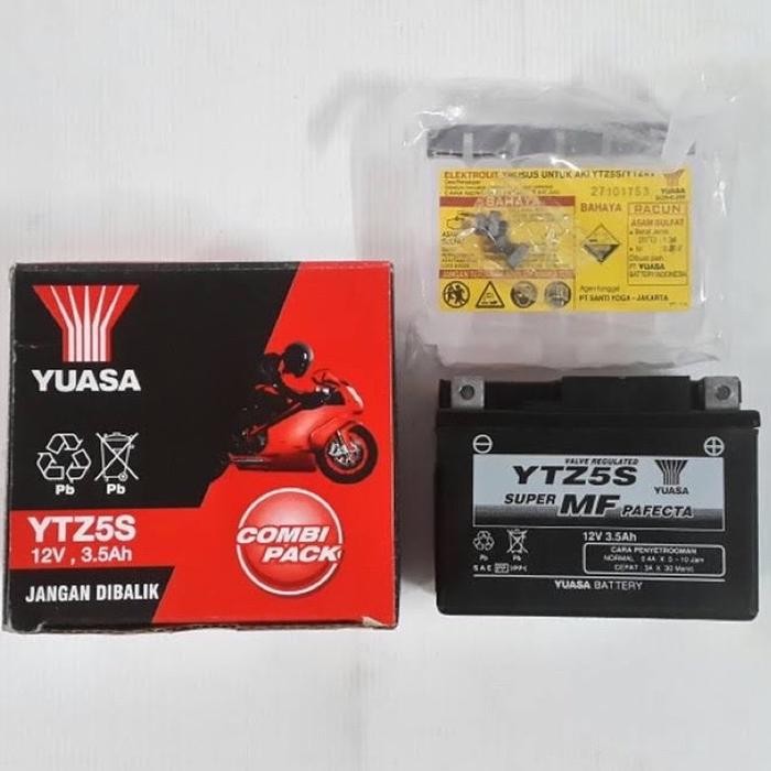 Aki Yuasa YTZ5S Aki Motor Beat, Scoopy, Verza, Revo, Supra X 125