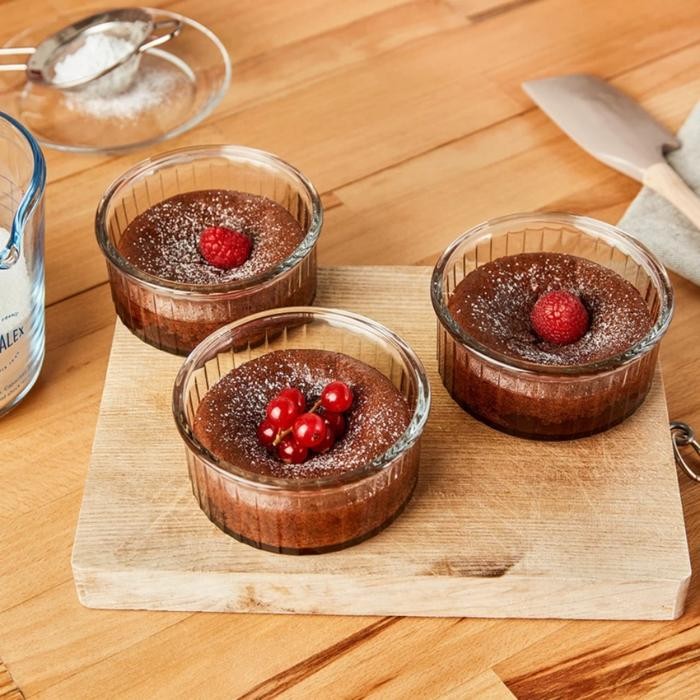 Duralex Ramekin - Wadah Mangkuk Kue Kaca Creme Brulee - Oven Baking