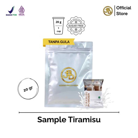

Sample Bubuk Minuman Premium Rasa Rasa Tiramisu Halal 20gr Siap Seduh | JBD