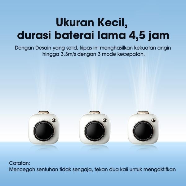 EKSKLUSIF WILLIE SALIMACOME MINI FAN DESAIN KAMERA PORTABLE KIPAS ANGIN MODE SENYAP 3 MODE KECEPATAN