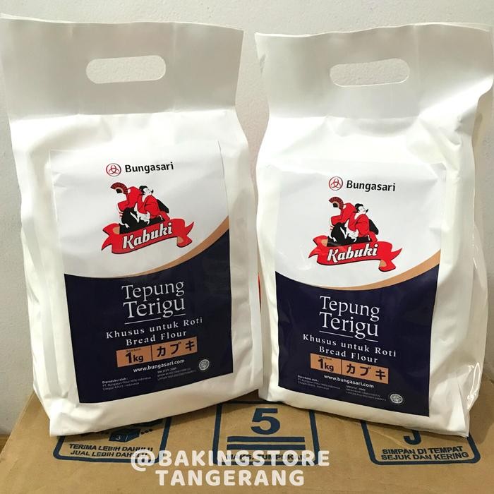 

Caraka.store1 Tepung Terigu Kabuki Biru Khusus Roti 1KG