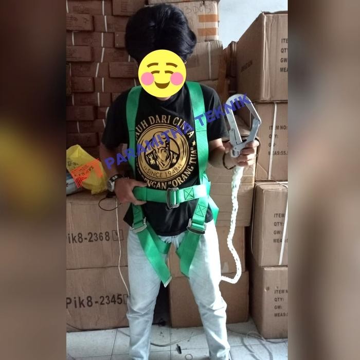Safety Belt Full Body Harness Single Big Hook Sabuk Pengaman Gcl Asli