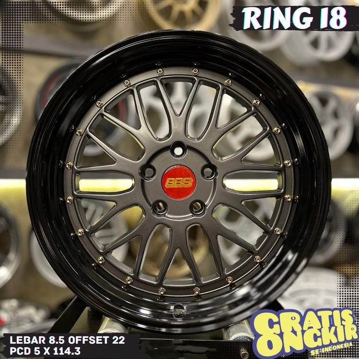 velg racing r18 BBS LM velg ring 18 mobil Honda hrv wrv crv civic brv