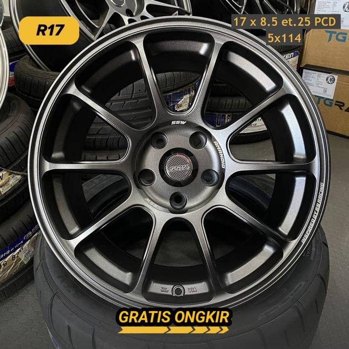 velg racing SSW S268 R17 lebar 8,5 ET 25 velg ring 17 venturer reborn
