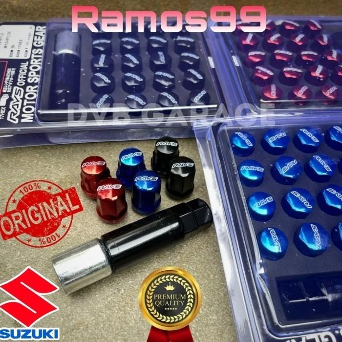 Suzuki Vitara Ignis Original Mur Roda Racing Rays Baut Lugnut Mobil Anti Maling
