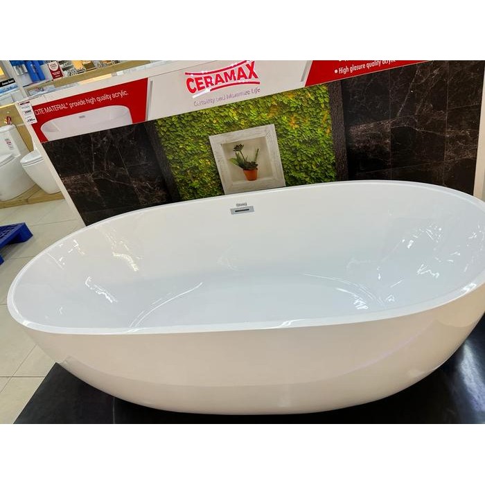 Ceramax Standing Bathtub Mandi Putih Xd-049 Free Ongkir