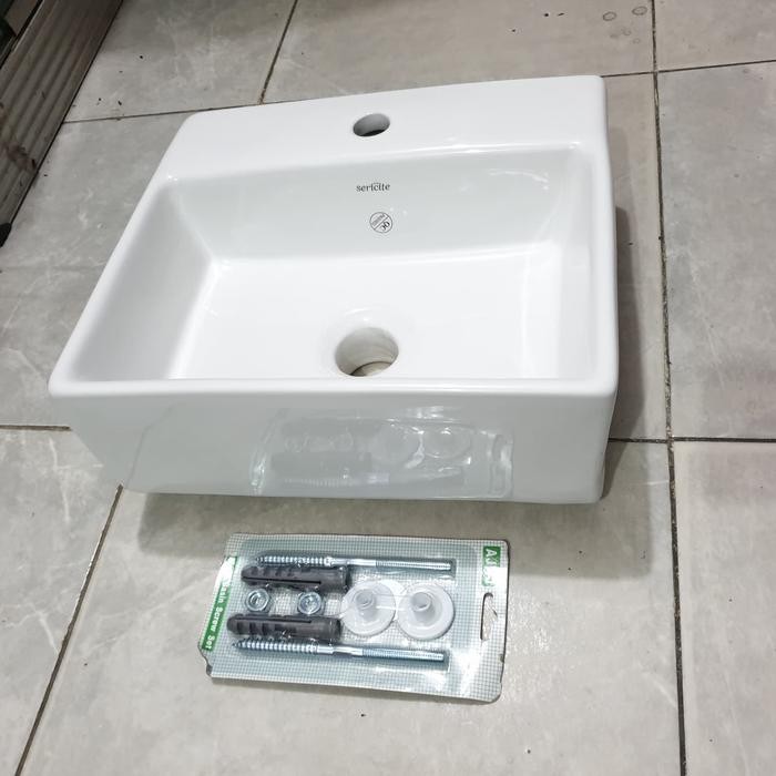 Wastafel Keramik Kotak Sericite