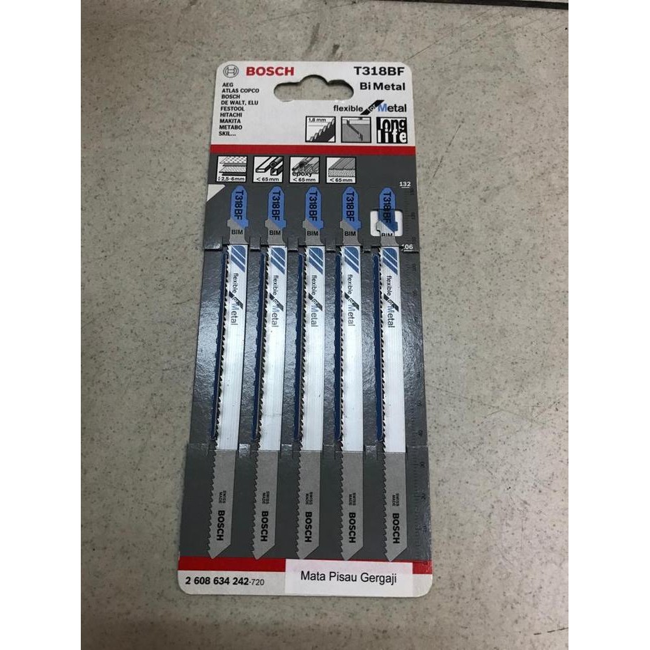 Jigsaw Blades For Metal T318 BF Bosch