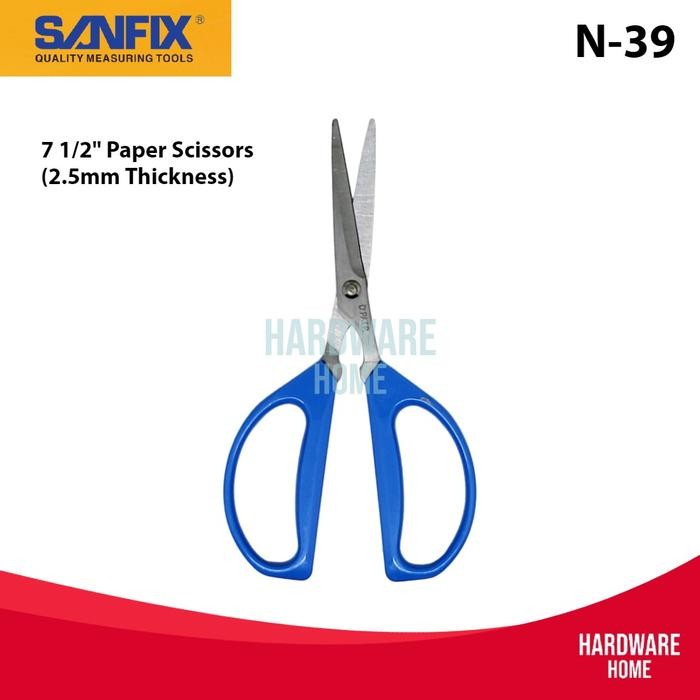

Gunting Kertas Stainless Steel Multi Fungsi 7.5 Inch SANFIX N-39 / N39