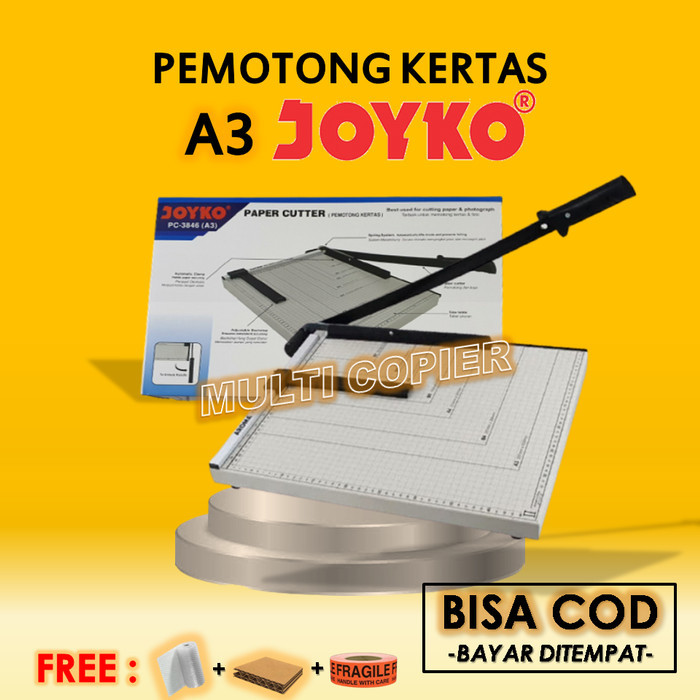 

Pemotong Kertas A3 Plus Paper Cutter Joyko Pc-3846 Terlaris Termurah