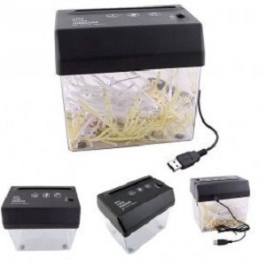 

Mini USB Paper Shredder with Letter Opener