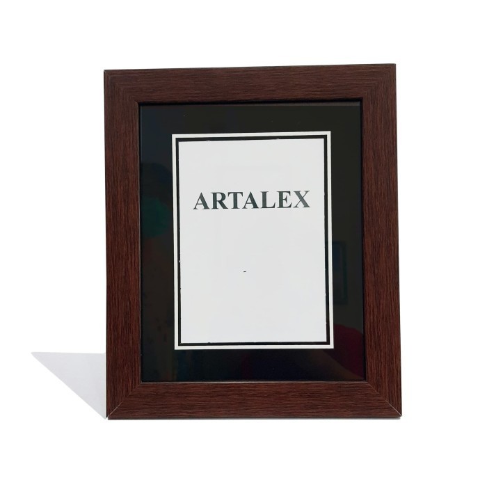 [Expert] Artalex Bingkai Foto / Frame Photo / Pigura 10R Coklat Motif Kayu Full