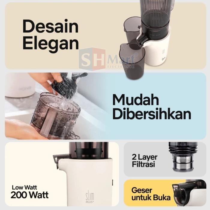 Oxone Slim Deluxe Compact Slow Juicer OX-775 / OX775 Garansi Resmi