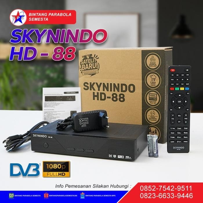 Termurah receiver skynindo hd88 receiver parabola besar skynindo