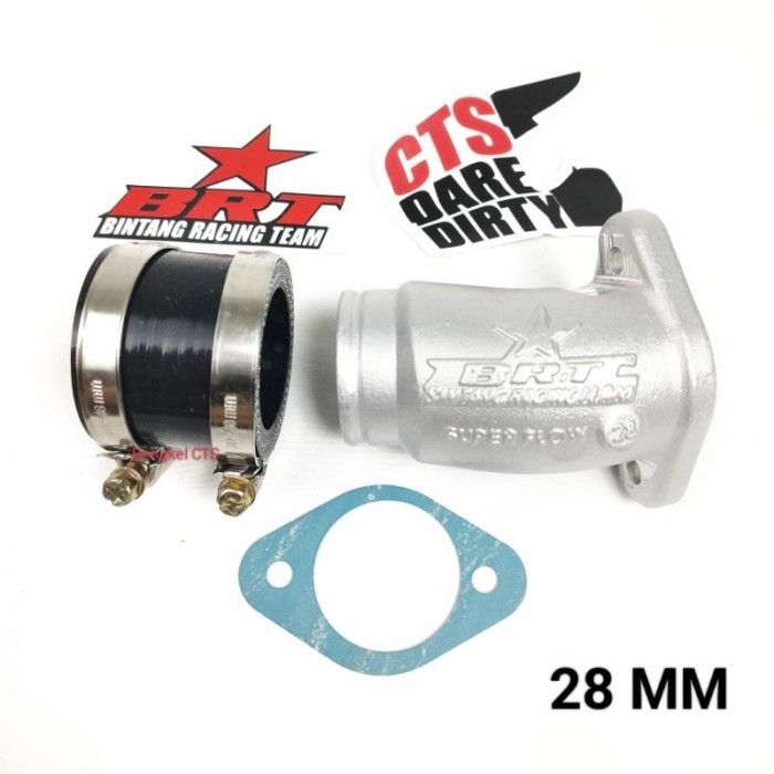 (Expert) INTAKE BRT KLX 150 SUPER FLOW 28 30 32 34 mm Manifold Manipol PE SF