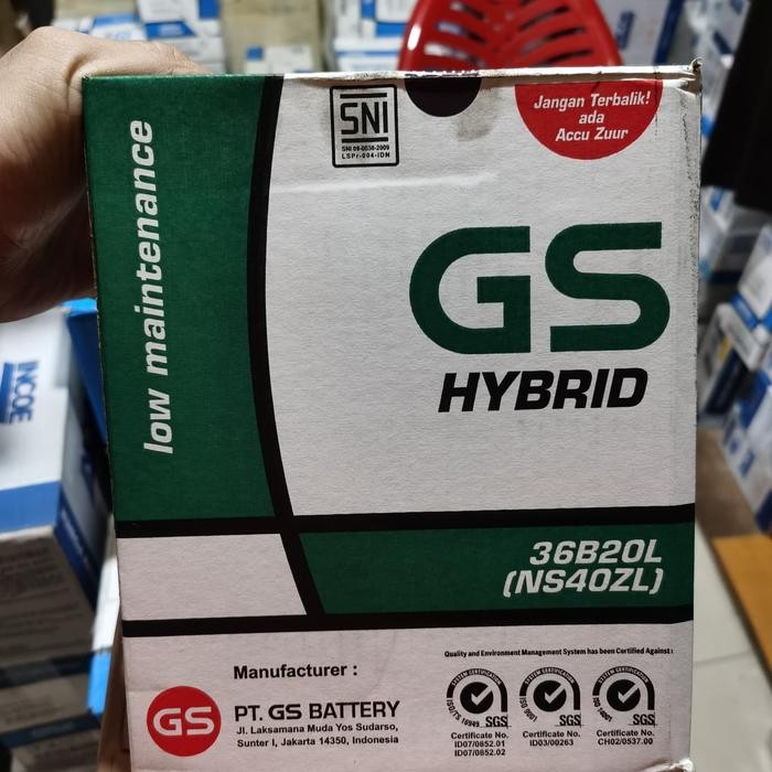 Aki Gs Astra Honda Jazz/Aki Mobil Gs Astra Ns40Zl