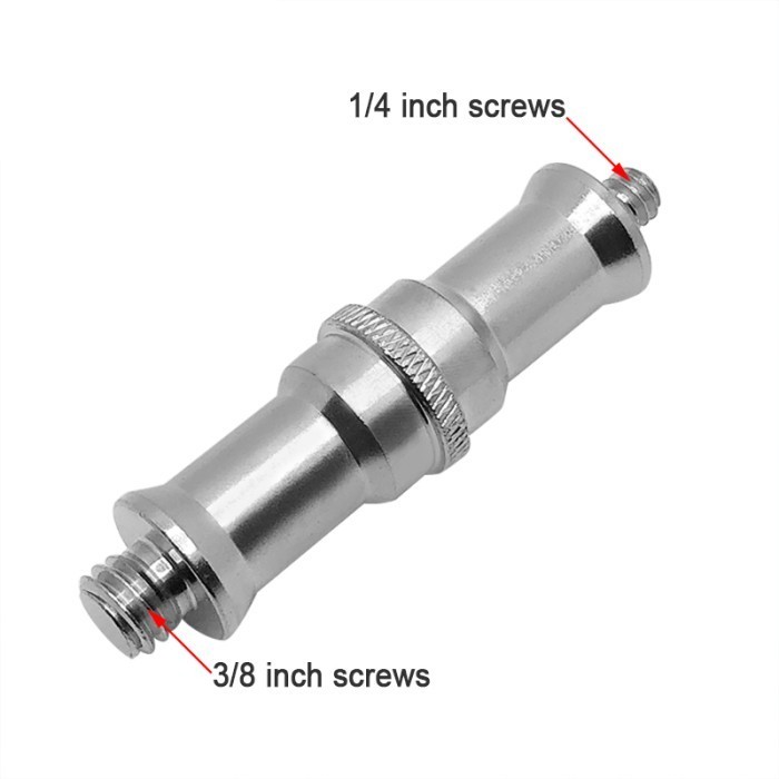 (Expert) Spigot Lightstand Screw Adapter 1/4 Ke 3/8 Spigot Light Stand Female
