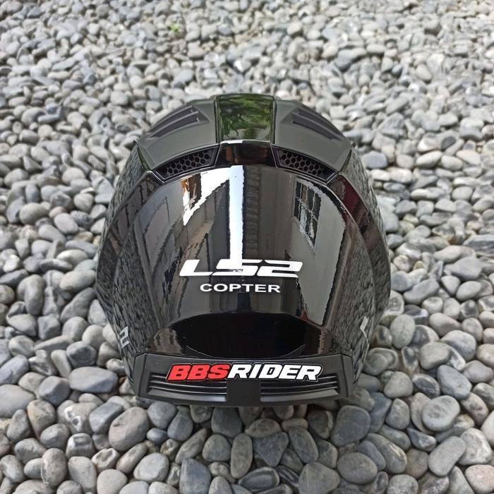 Promo Helm Ls2 Of600 Copter Black Glossy Original