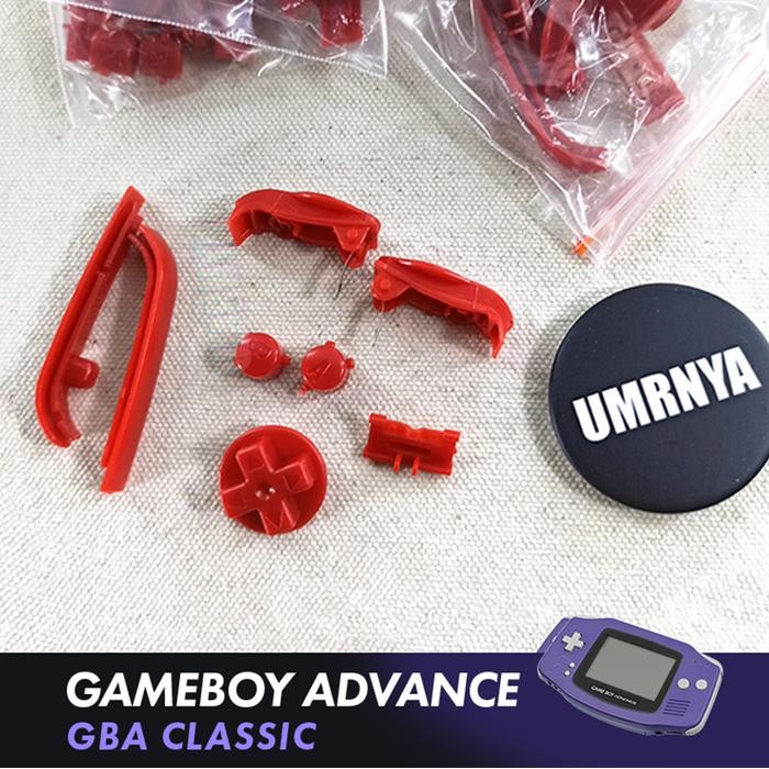 Tombol Warna Merah untuk Nintendo Gameboy Advance Classic GBA Button