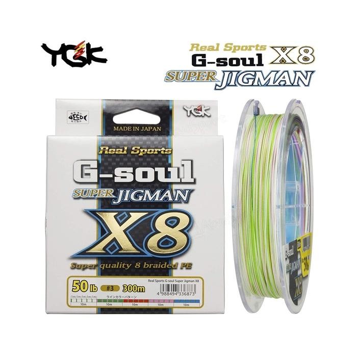 Ygk Jigman Super Gsoul G-Soul X8 Pe Braided Senar Pancing