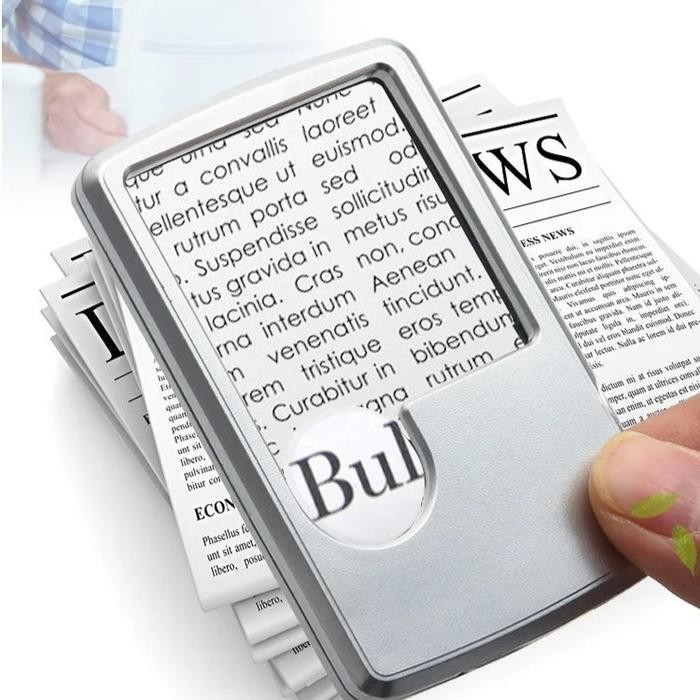 

Cuci Gudang Ultra-Thin Rectangular Led Light Magnifying Glass