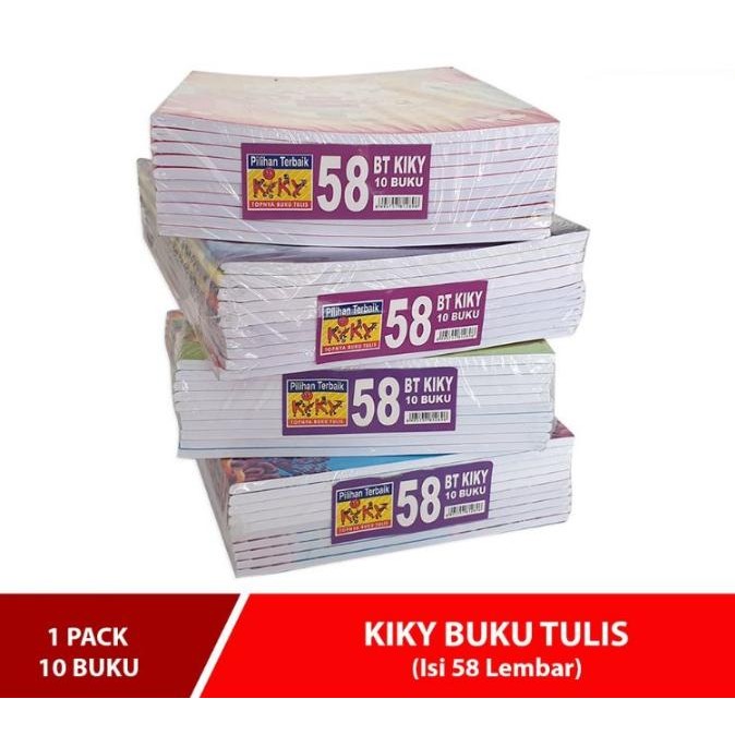 

Product Laris (10Buku) Buku Tulis Kiky Okey 58 Lembar / Buku Tulis Anak Sekolah