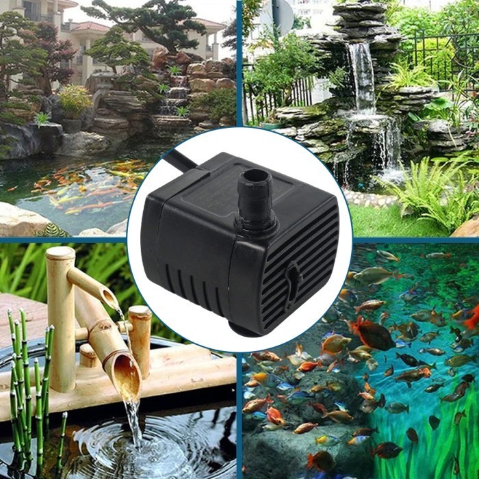 Pompa air celup mini submersible 12V 240L/H DC 12 volt 12v Aquarium