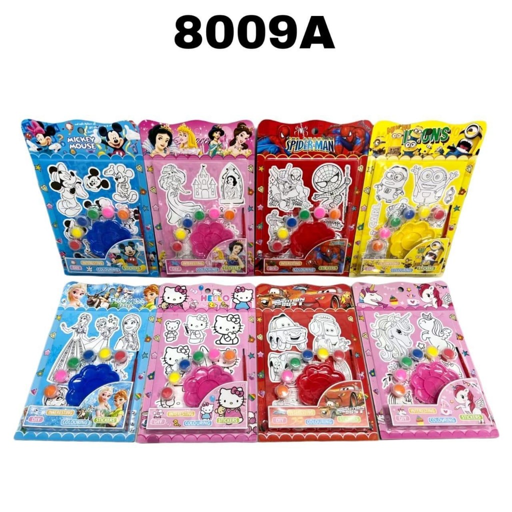 

Paket Gambar Mewarnai Cat Air Spidol Warna