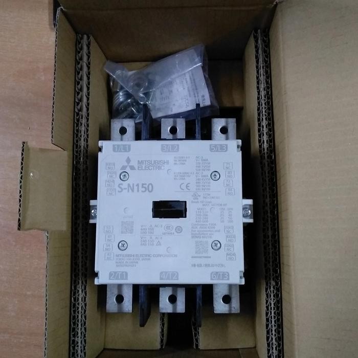 CONTACTOR S-N150 SN 150 SN150 75KW 200A COIL 220V MITSUBISHI ORIGINAL TERLARIS