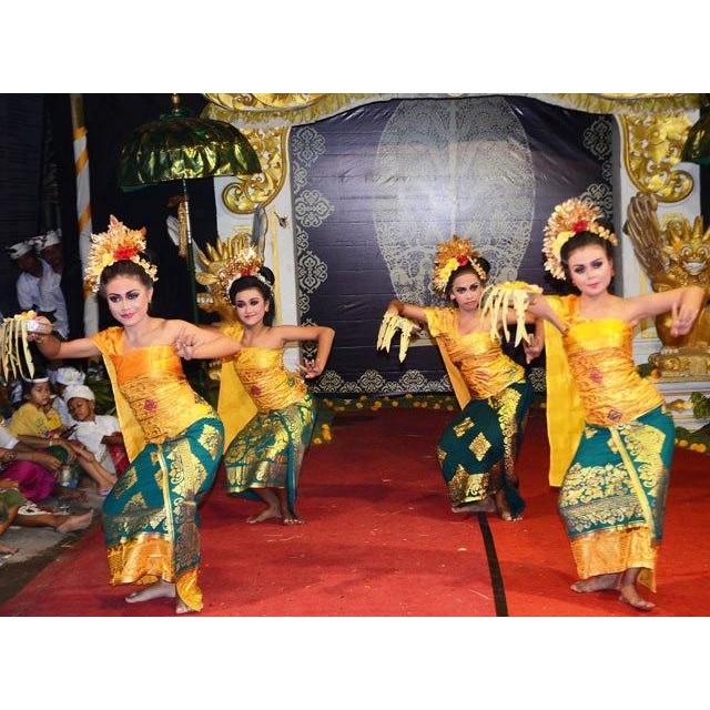 PREMIUM Kostum pakaian tari pendet Bali set komplit