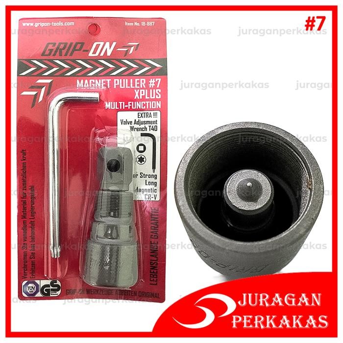 PREMIUM GRIP ON TREKER MAGNET NO 7 PULLER BONUS KUNCI STEL KLEP MOTOR 18-887SE