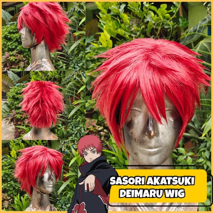 PREMIUM Rambut Kostum Wig Sasori Anime Manga Naruto shippuden Akatsuki