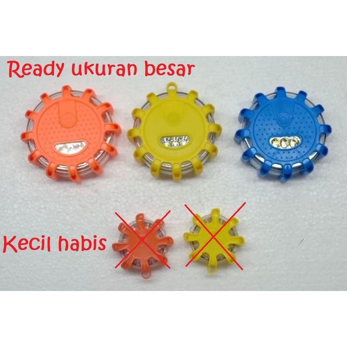 PREMIUM Lampu strobe strobo magnet tempel SOS warning light mobil truk motor