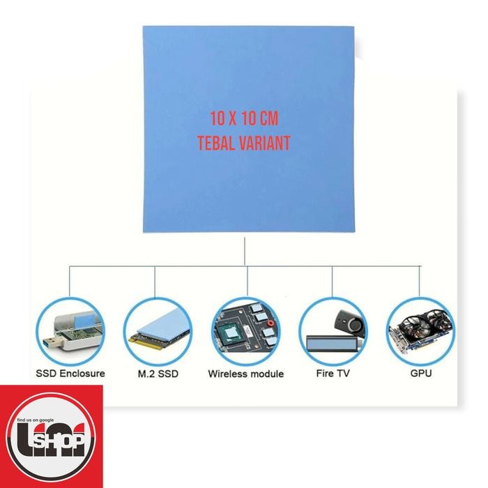 [Expert] Thermal Pad Vga Chipset IC Termal pad 10cm x 10cm ketebalan variatif
