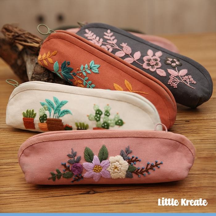 

EG#102 DIY Sulam Kotak Tempat Pensil Hand Embroidery Pencil Case