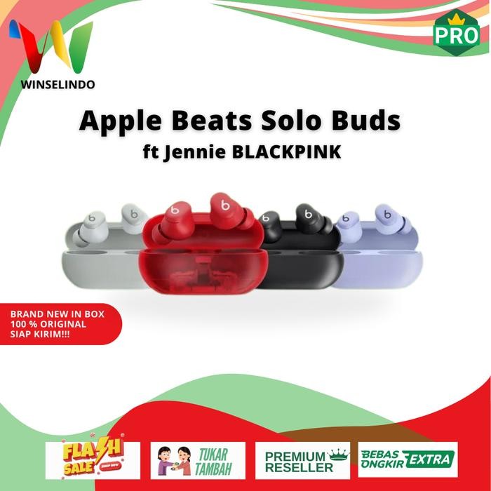 Apple Beats Solo Buds Tws Wireless Bluetooth Earbuds Feat Jennie Blackpink Purple Red Black Gray