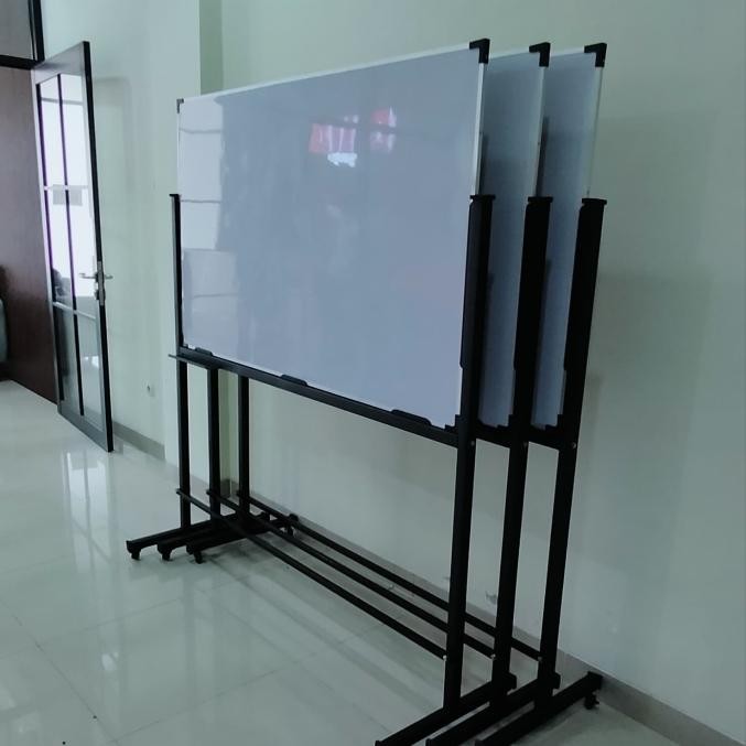 

[Deli Atk] Whiteboard Standing 90 150 Cm