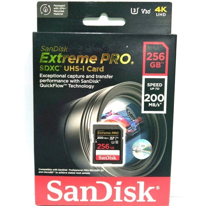 Executive SANDISK SDCARD EXTREME PRO 256 GB 95 MB/S / EXTREMEPRO 256GB 95