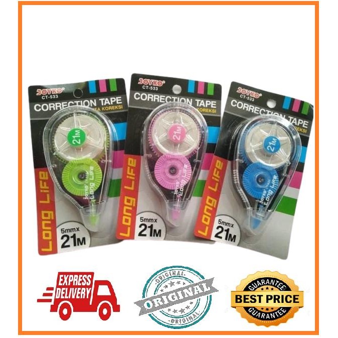 

CORRECTION TAPE CT 533 / TIP EX 21 METER LONG LIVE / TIPEX ROLL