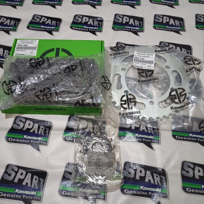 Girset Gir Set Depan Belakang Rantai Ninja Rr Mono 250 Z250 Mono Sl Original