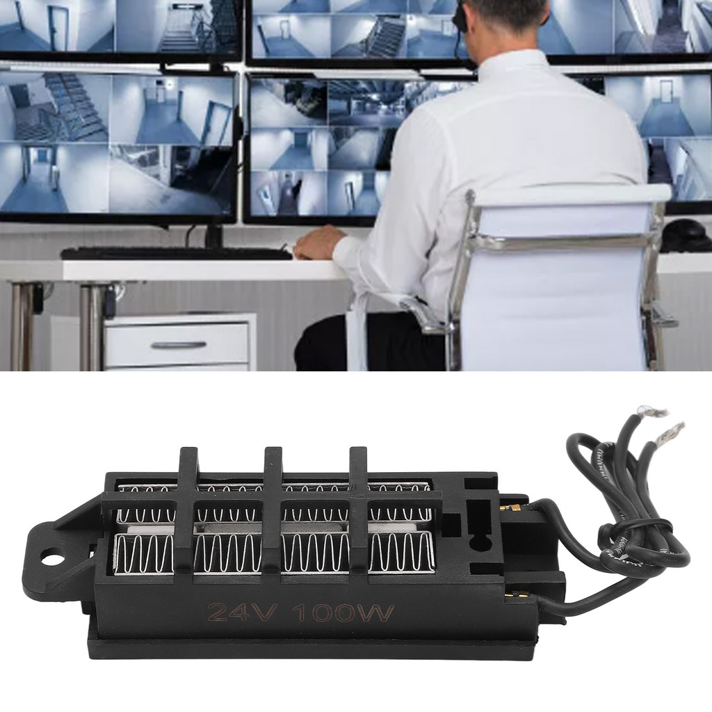 24V 100W Ptc Heating Element Thermostatic Heating Temperature Resistant Ptc Air Heater With Bracket