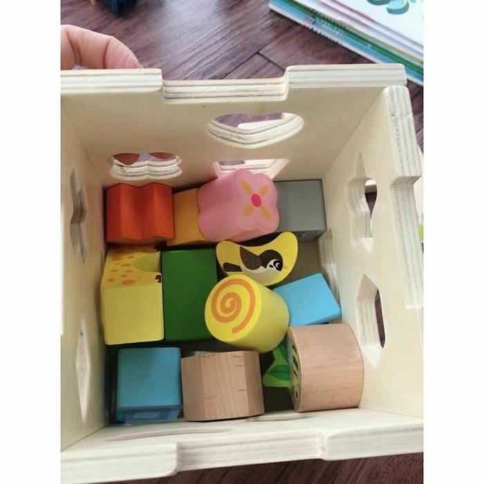 PROMO / TERMURAH Wooden busy box, wooden busy box animal, mainan edukasi, baby busy box TERBAIK