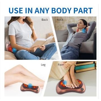 [Speeds Living] Bantal Pijat 8 Bola Portable Car Home Massage Pillow Alat Pijat - Pijat Leher -