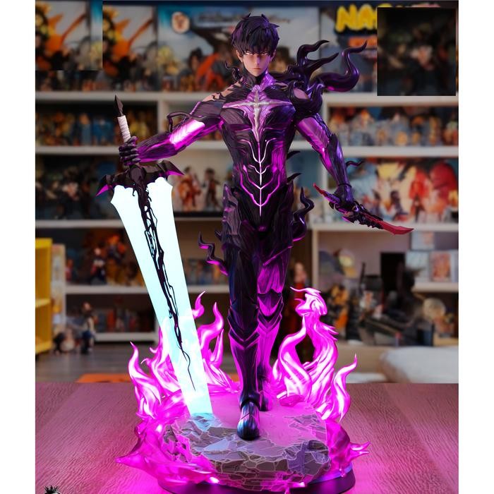 sung jin woo shadow monarch solo leveling resin kit figure